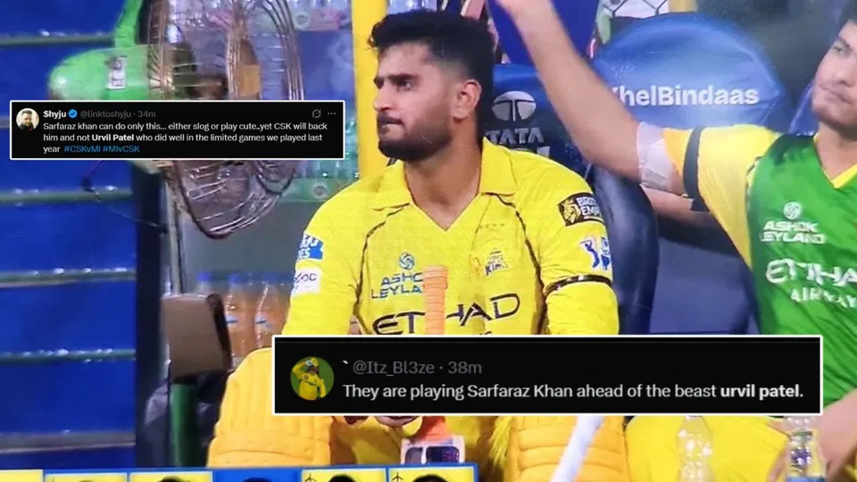 CSK Faces Fan Wrath As Urvil Patel Denied Chance In MI vs CSK After Padding Up